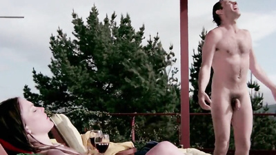 Усатый препод ебет студентку с куни